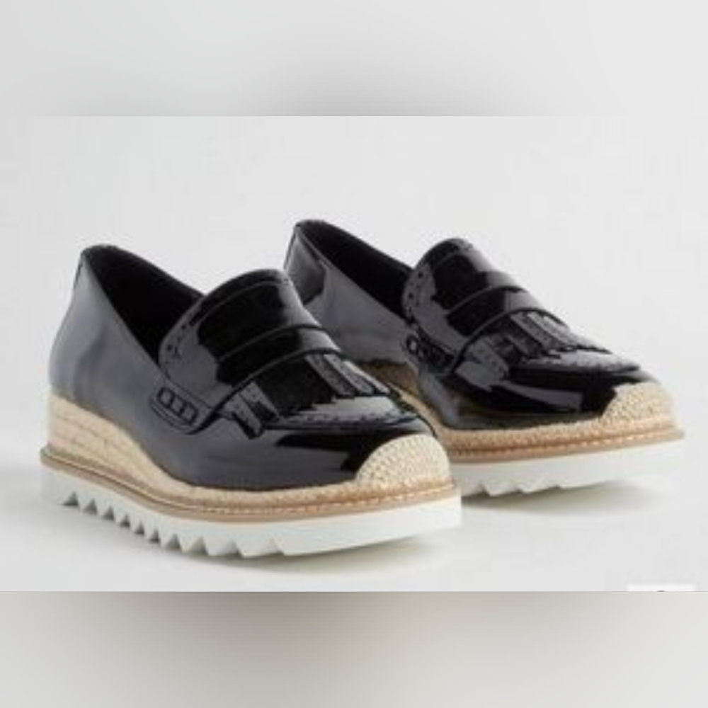 Torrid Black Flats with Espadrille Sole (New No Box)